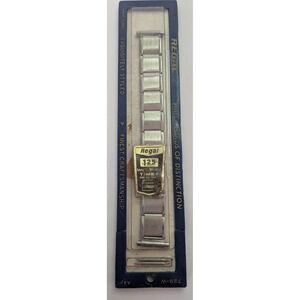 Regal Watch Band Mens OS Silver New Vintage Expansion Timex Replacement 125
